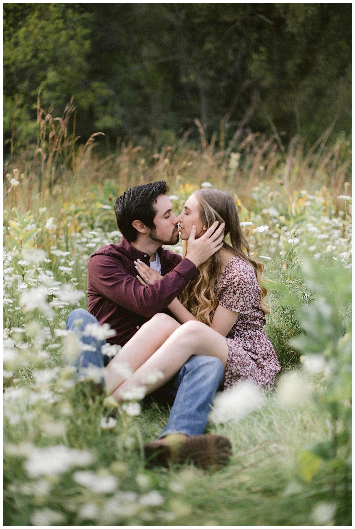 wooded wisconsin engagement
