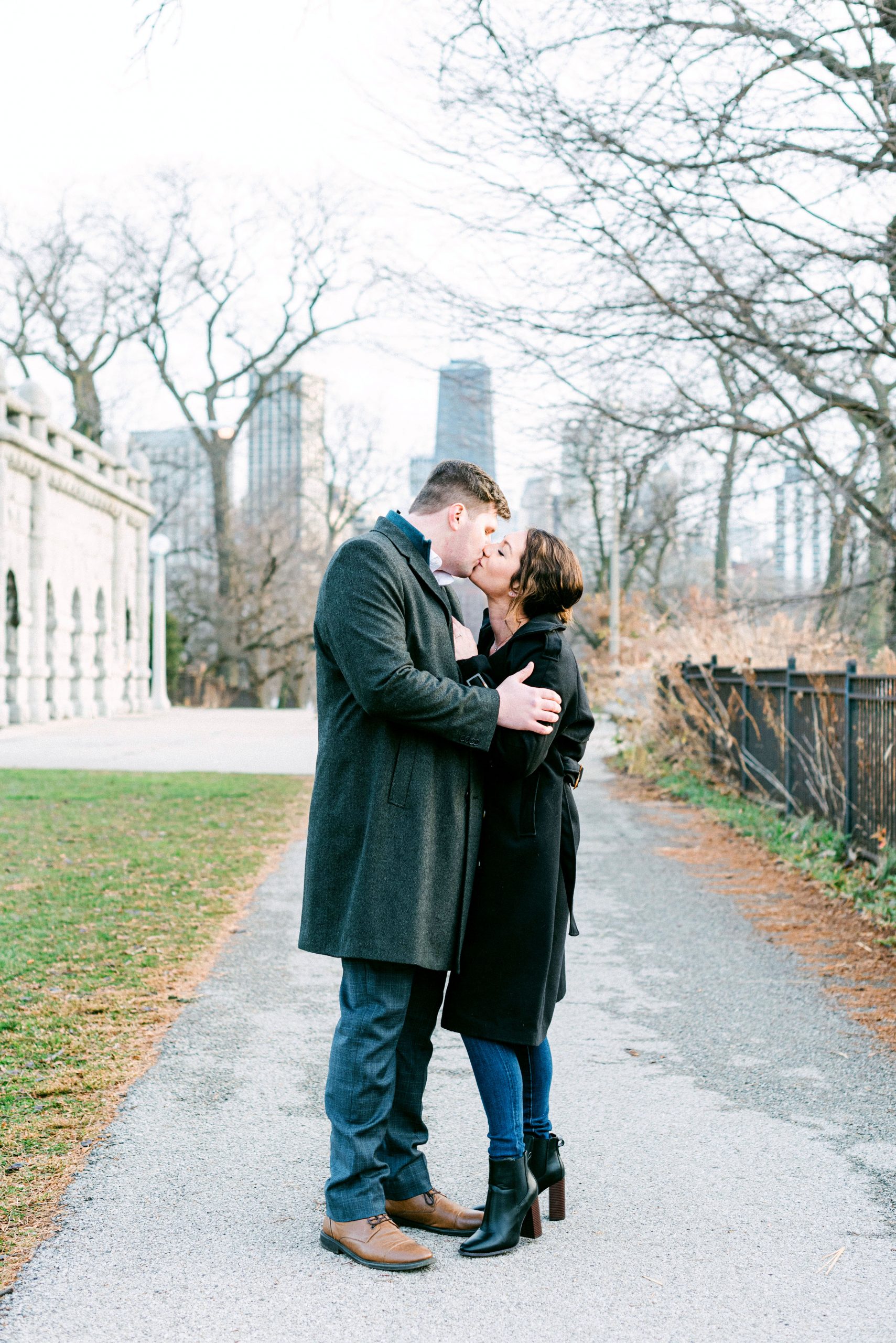 Chicago Winter Engagement Photography